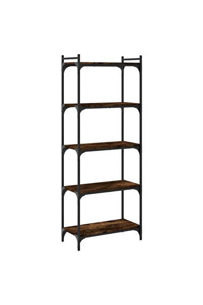 vidaxl Bibliotecă 5 niveluri stejar afumat 60x30x154 cm lemn prelucrat