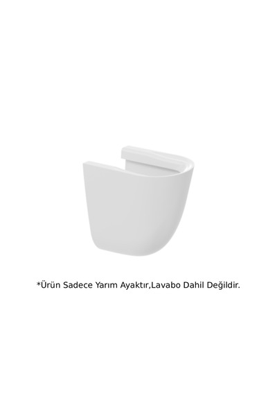 Creavit Lavabo Kısa Yarım Ayak Beyaz - SD270-00CB00E-0000