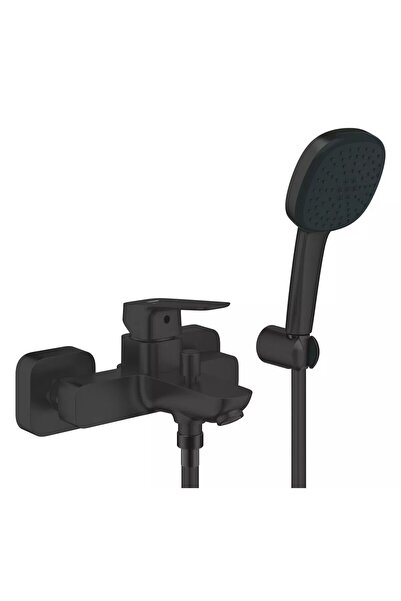 Grohe Cubeo 1018142430 μπαταρία μπάνιου/ντους, επίτοιχη, σετ ντους, Μαύρο ματ