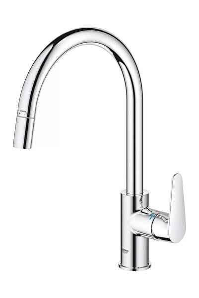 Grohe StartCurve 30562000 βρύση κουζίνας, ψηλή, τύπου C, με αποσπώμενο ντους,...