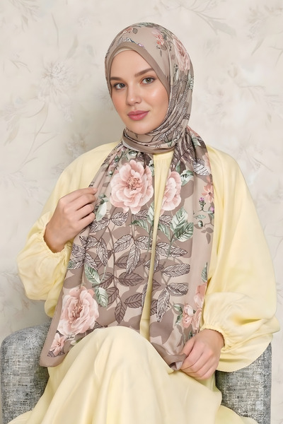 BONASERA EŞARP شال نسائي للحجاب من قماش الفوال، شال خفيف الوزن مقاوم للتجاعيد...