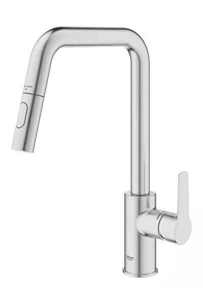Grohe Start 30631DC0 βρύση κουζίνας, ψηλή, τύπου U, με λειτουργία ντους, 2 λε...