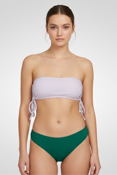 Don't Call Me Jennyfer Women Metallic Padded Bikini Bra, Lavender