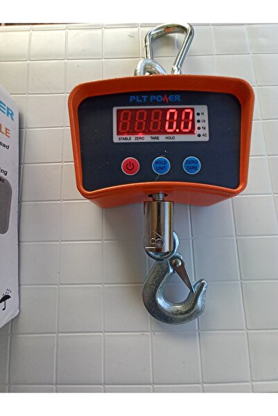 PLT POWER 1 TON-1000 KG KAPASİTE VİNÇ KANTARI-ŞARJLI CARASKAL BASKÜL-ASKI TER...