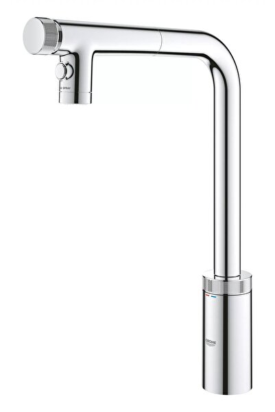 Grohe SmartControl βρύση κουζίνας 31889000, ψηλή, τύπου L, με λειτουργία ντου...
