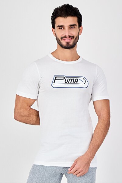 Puma Men Sportswear Fit Short Sleeve Outdoor T-Shirt, White