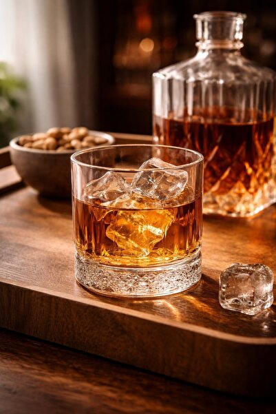 cashen 360 Cc Cut Crystal Single Whiskey & Soft Drink Glass