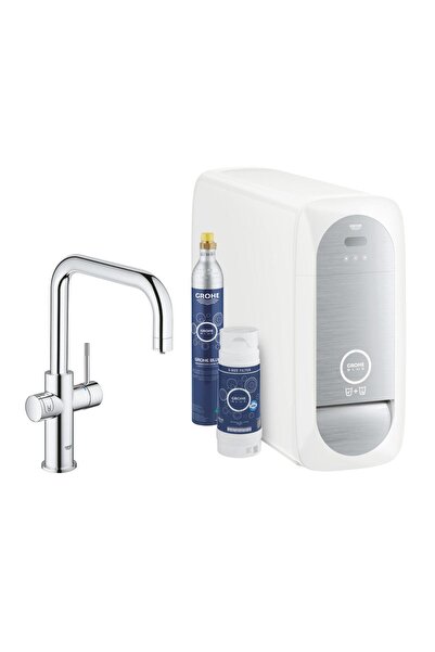 Grohe Βρύση κουζίνας με μονάδα ψύξης και φίλτρο Blue Home 31456001, στόμιο τύ...
