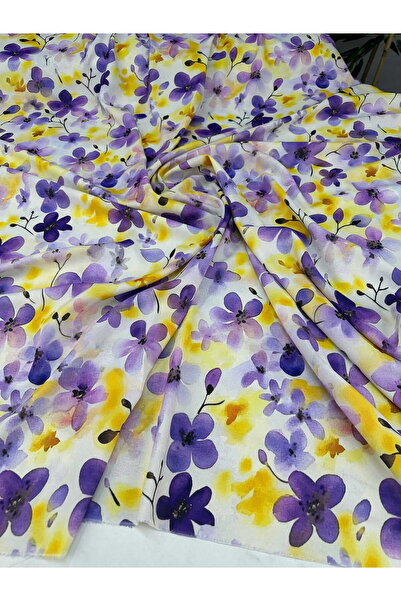 ipekkumaş Milas Flower Lycra Crepe Fabric Our Product Is Sold by the Piece 1 ...