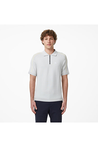 Lacoste Erkek Classic Fit Kısa Kollu Polo Yaka Gri Triko
