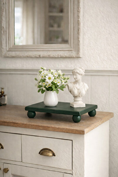 justwood Amazon Green 17X25 cm Wooden Presentation Stand with Ball Feet, Deco...