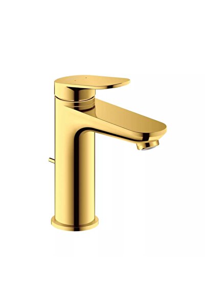 Duravit Μπαταρία νιπτήρα Wave WA1020001034, M, μονολεβιέ, Γυαλιστερό χρυσό