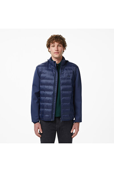 Lacoste Erkek Regular Fit Kapüşonlu Lacivert Mont