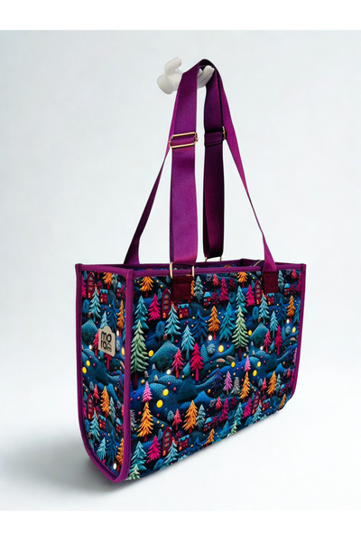 MORA BAG Taşıma Çantası - Gizemli Orman/Mor