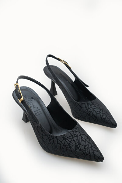 Riccon Ysalaela Γυναικείο στιλέτο με ανοιχτή πλάτη και μυτερή μύτη 0012700