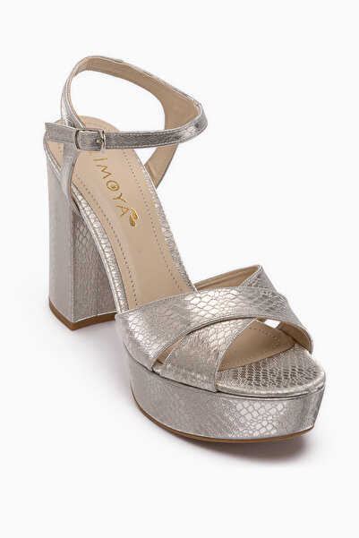 Limoya Γυναικεία παπούτσια με τακούνι Aden Gold Platform