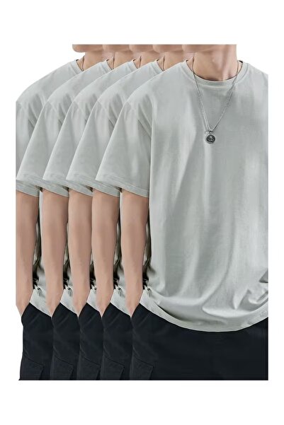 By Layina 5-Piece Advantageous Set Oversize Large Size Men's T-Shirt / Tee Shirt