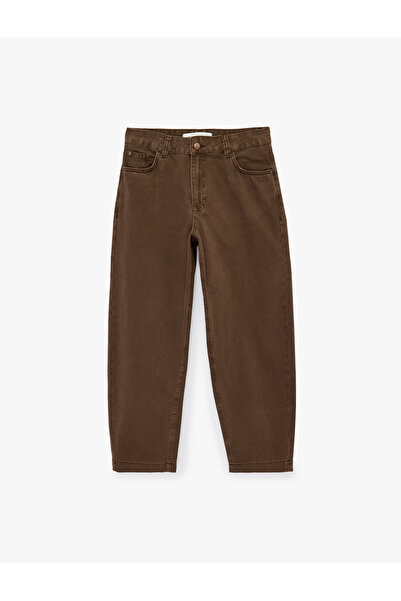 Koton Κανονική εφαρμογή, ίσια γραμμή, βαμβακερό παντελόνι μπαλόνι - Τζιν μπαλόνι