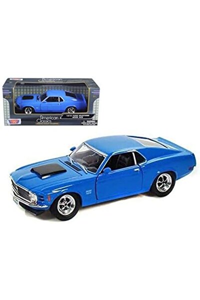 Motor Max فورد موستانج بوس 429 موديل 1970 باللون الأصفر، مقياس 1:24، سلسلة 73303