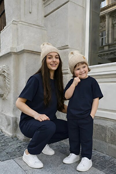 BayBayan Mother Children's Modal Combed Cotton Lycra Short Sleeve Tracksuit S...