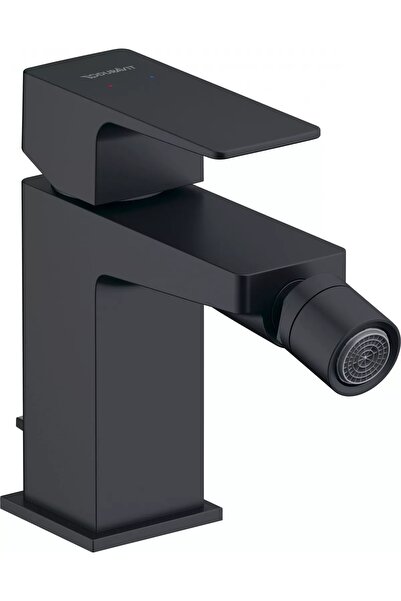 Duravit Μίξερ μπιντέ Manhattan MH2400001046, σετ βαλβίδων, Μαύρο ματ