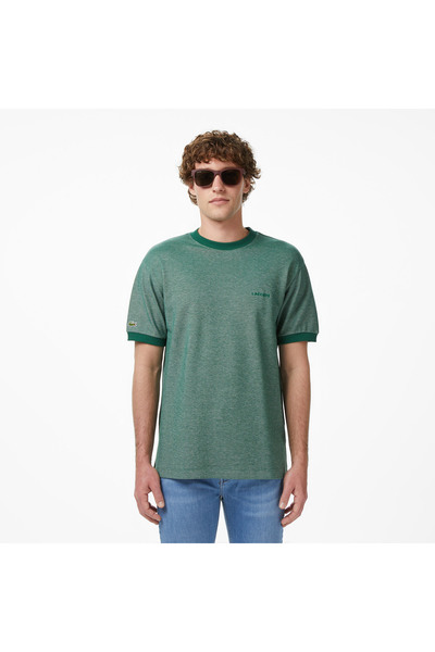 Lacoste Erkek Relaxed Fit Bisiklet Yaka Koyu Yeşil T-Shirt
