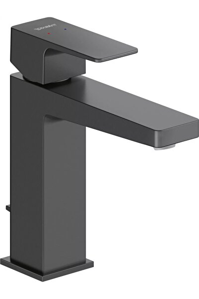 Duravit Μίξερ νιπτήρα Manhattan MH1020001046, M, μονομοχλικό, βαλβίδα, Μαύρο ματ