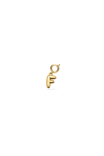 Silveranka 925 Ayar Gümüş Balon F Harfi Kolye Ucu - Charm