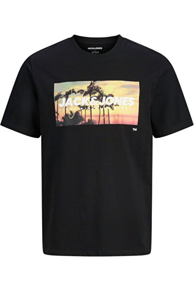 Jack & Jones JACK &JONES Indiana SS PLS μπλουζάκι - 12295984-Μαύρο