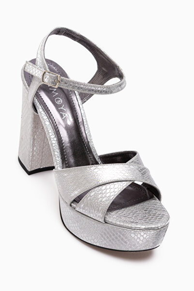 Limoya Γυναικεία παπούτσια με τακούνι Aden Silver Platform