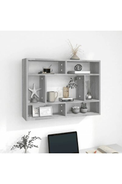 Concept Raft de perete, sonoma gri, 75x16x55 cm, lemn compozit
