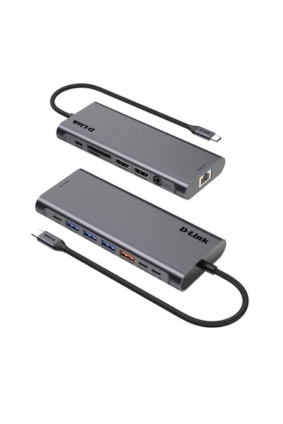 D-Link DUB-C114 14-IN1 USB-C HUB DUAL HDMI 4K GIGABIT ETHERNET
