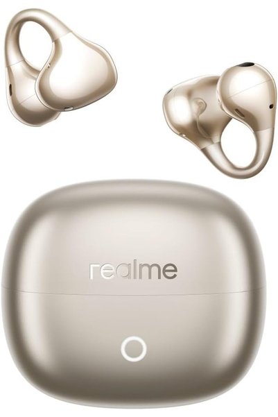 realme سماعات أذن لاسلكية مفتوحة الأذن من Buds Clip مع مغناطيس مزدوج 11 مم - ذهبي تيتانيوم