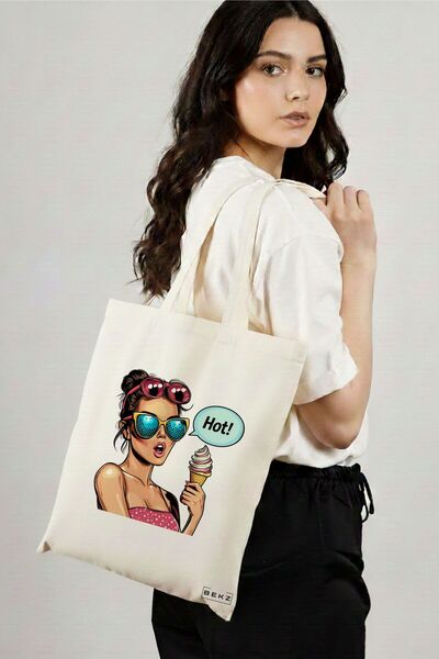 BEKZ Sacosa Cumparaturi Textila, Geanta Tote, model Sip and Style 5 38 x 34.5...