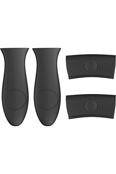 Arabest 4 Pack Silicone Handle Holder,Heat-Resistant Cookware Grip,Non-Slip,B...