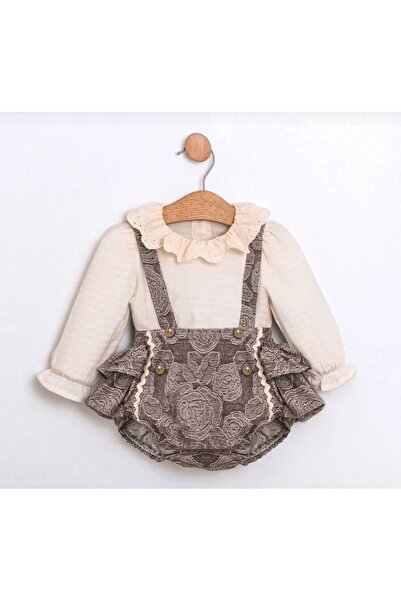Butik KIZ BEBEK %100 PAMUKLU ÖZEL TASARIM SALOPET TAKIM 2'Lİ TAKIM