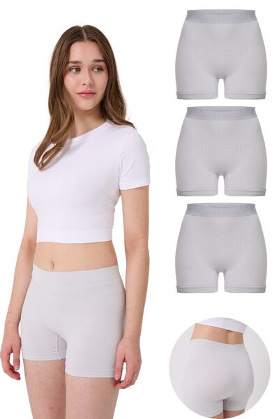 FOREVER MORE Γυναικείο Basic Boxer χωρίς ραφές 3 συσκευασιών