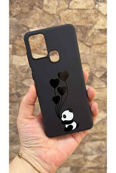 Vip Case Samsung Galaxy A21s Uyumlu Kalpli Panda Desenli Silikon Darbe Emici ...