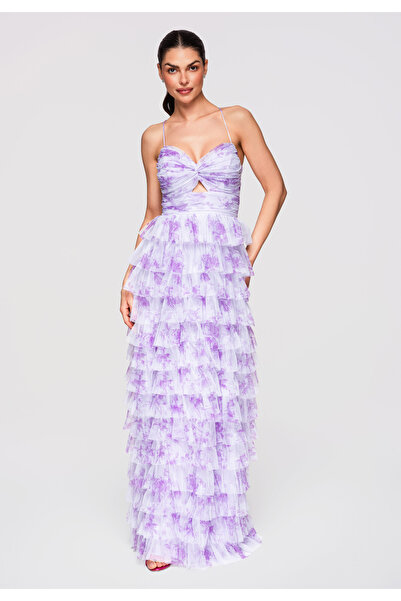 Larica OMBRE Women Elegant Dress LA-OM-DLR317 Maxi, fitted top and flared bot...