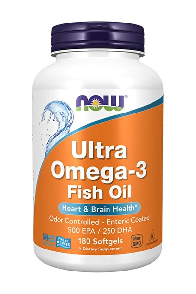 Now Foods Ultra Omega-3 Fish Oil, 180 Softgels