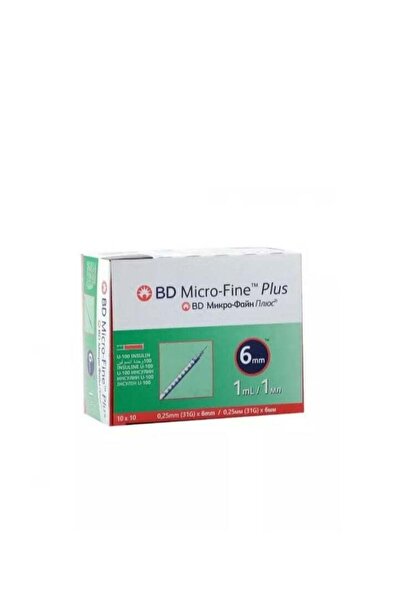 Bd Micro-Fine Plus Insulin 1Ml Syringe 31Gx6Mm 100Pcs