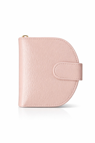 UCCELLO Women's Black Zippered Mini Wallet with Card Holder and Coin Compartm...