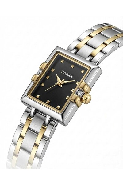 LOLLY STORE Classic Watch with Gray Dial and Side Crystals