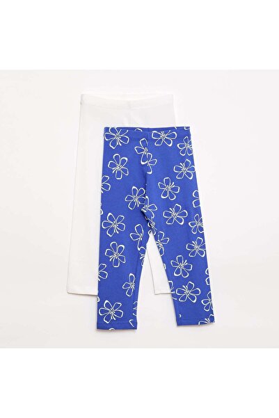 KIABI 2-Pack of Short Leggings WHITE