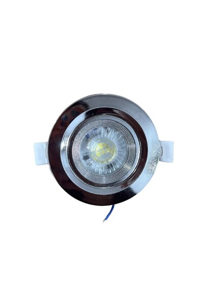 Huzur Elektrik PC Krom Kasa 5w (Beyaz Işık) Yuvarlak Spot Hs 1211