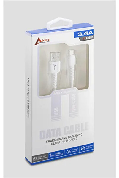 AND كابل USB من النوع C طراز A262 بقوة 3.4 أمبير