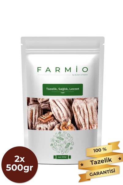 FARMİO Ekstra Jumbo Cennet Hurması 1kg – Kurutulmuş Trabzon Hurması