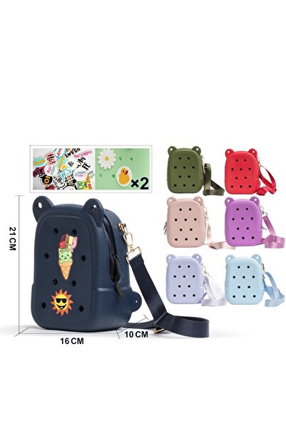 iTajir Silicone (Eva) Crocs Design Kids' Shoulder Bag - 3 Pieces