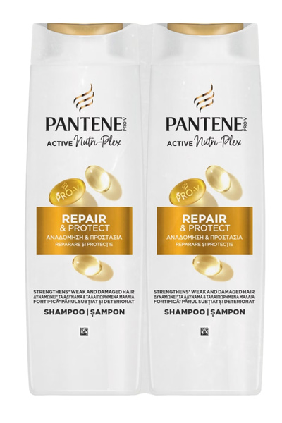 Pantene Συσκευασία 2x Σαμπουάν Pro-V Επανόρθωσης & Προστασίας για εύθραυστα κ...