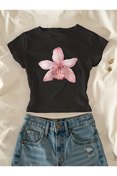 Toum Ζώνη Ανδρική Ρετρό Μπλούζα με Λουλούδια Κοντό